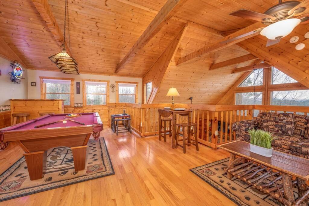 Over The Mountain - Smoky Mountain View Cabin 塞维尔维尔 外观 照片