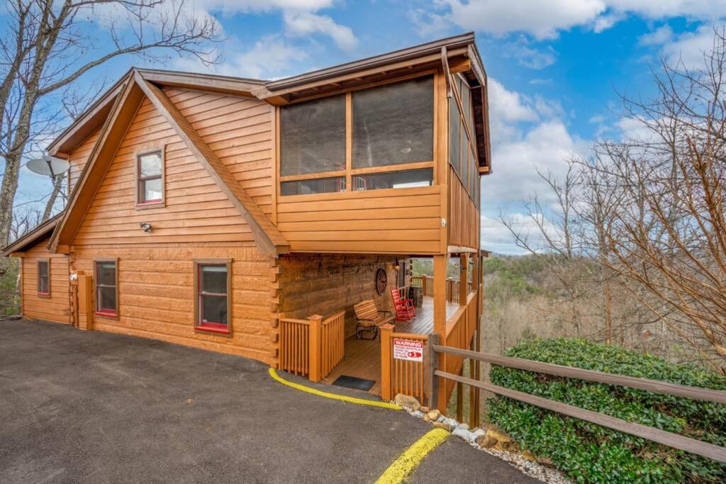 Over The Mountain - Smoky Mountain View Cabin 塞维尔维尔 外观 照片