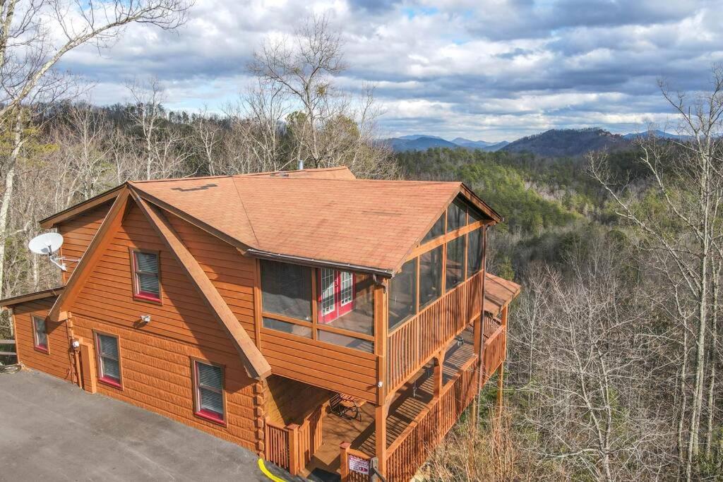 Over The Mountain - Smoky Mountain View Cabin 塞维尔维尔 外观 照片