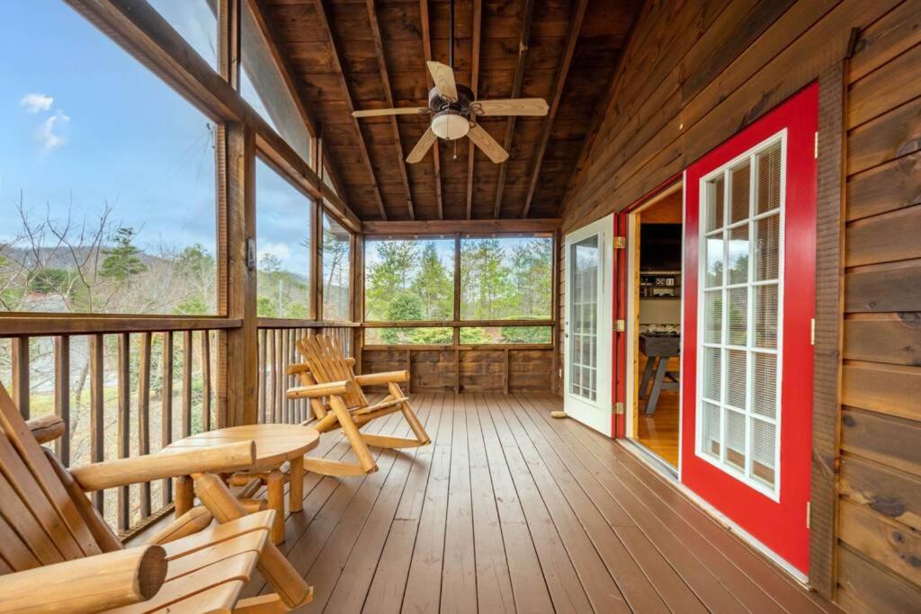 Over The Mountain - Smoky Mountain View Cabin 塞维尔维尔 外观 照片