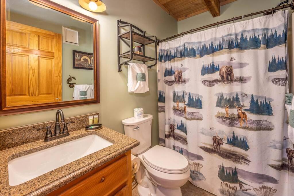 Over The Mountain - Smoky Mountain View Cabin 塞维尔维尔 外观 照片